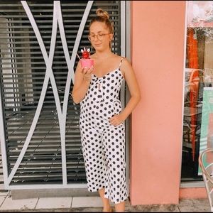 Polka dot jumpsuit